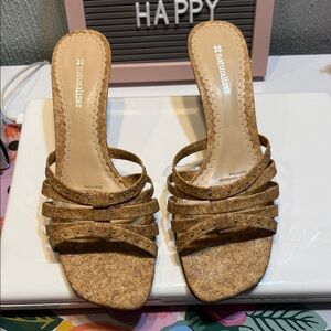 Naturalizer Brown Strappy Heels